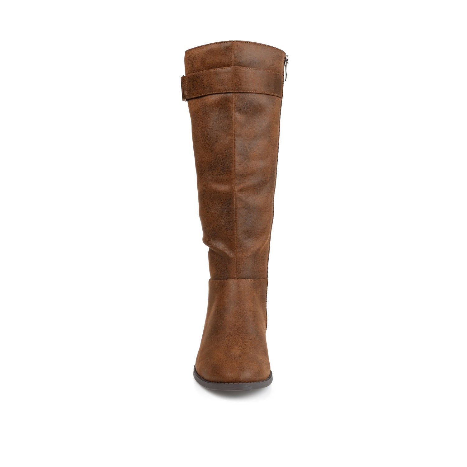 LELANNI KNEE-HIGH BOOTS IN X-WIDE CALF - Brown PU