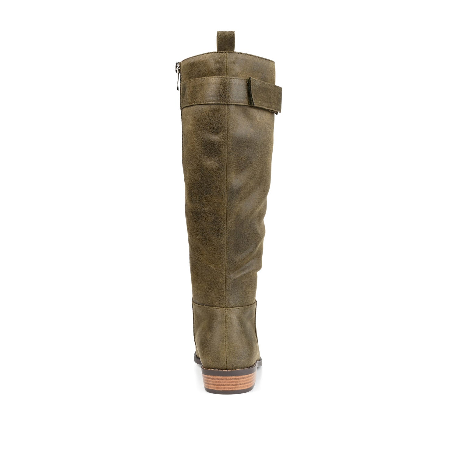 LELANNI KNEE-HIGH BOOTS IN WIDE CALF - Green PU