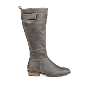 LELANNI KNEE-HIGH BOOTS IN X-WIDE CALF - Grey PU