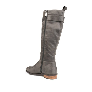 LELANNI KNEE-HIGH BOOTS IN X-WIDE CALF - Grey PU