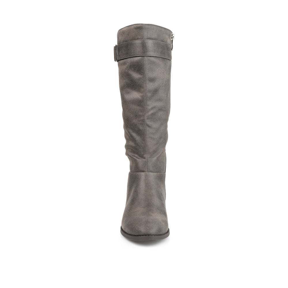 LELANNI KNEE-HIGH BOOTS IN FAUX LEATHER