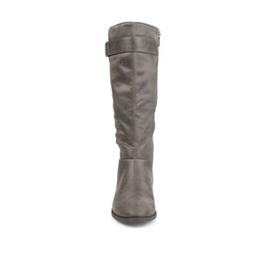 LELANNI KNEE-HIGH BOOTS IN X-WIDE CALF - Grey PU