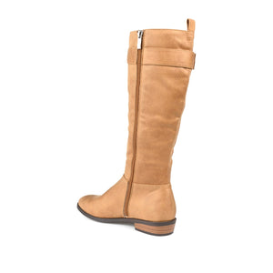 LELANNI KNEE-HIGH BOOTS IN X-WIDE CALF - Tan PU