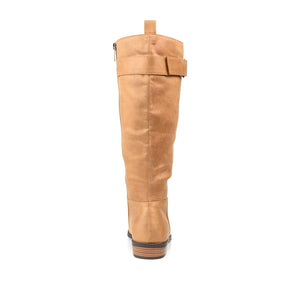 LELANNI KNEE-HIGH BOOTS IN X-WIDE CALF - Tan PU
