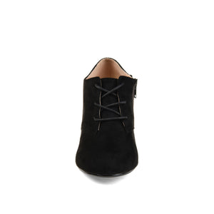 LEONA LACE-UP BOOTIES IN WIDE - Black