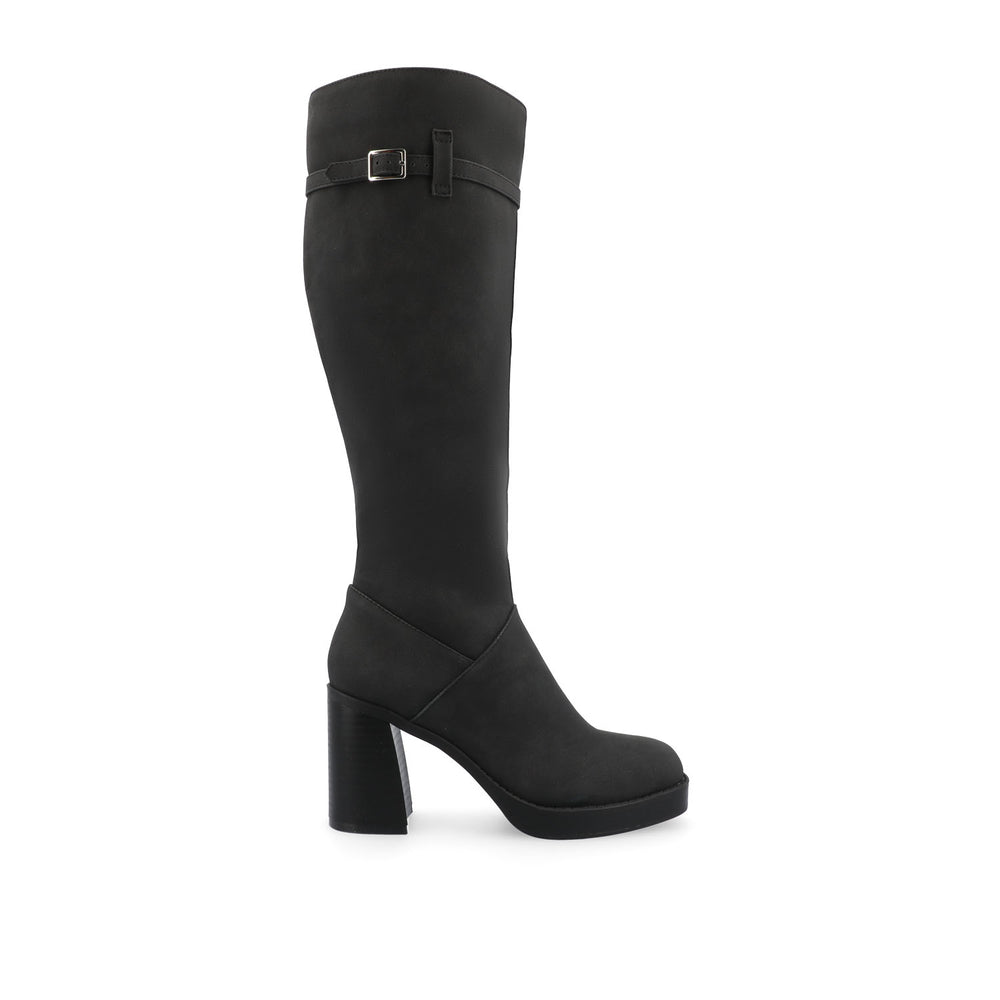 LETICE KNEE HIGH BOOTS IN FAUX LEATHER