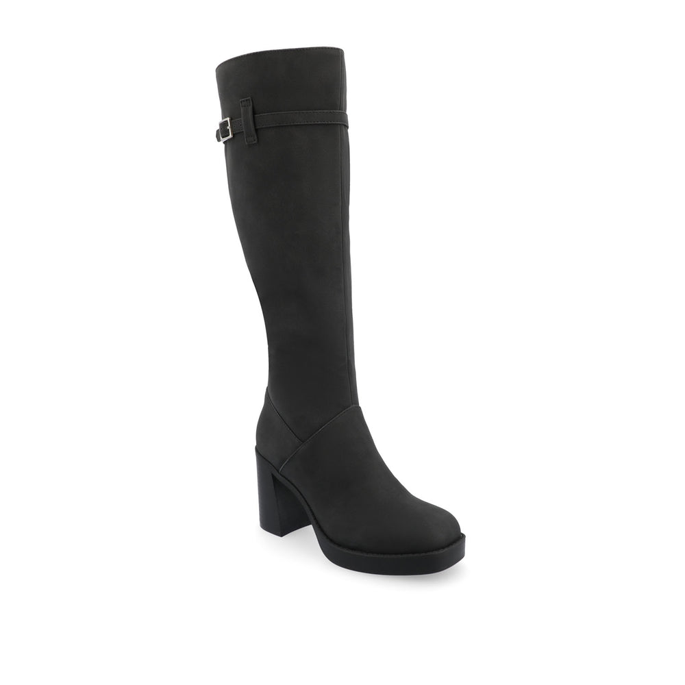 LETICE KNEE HIGH BOOTS IN FAUX LEATHER