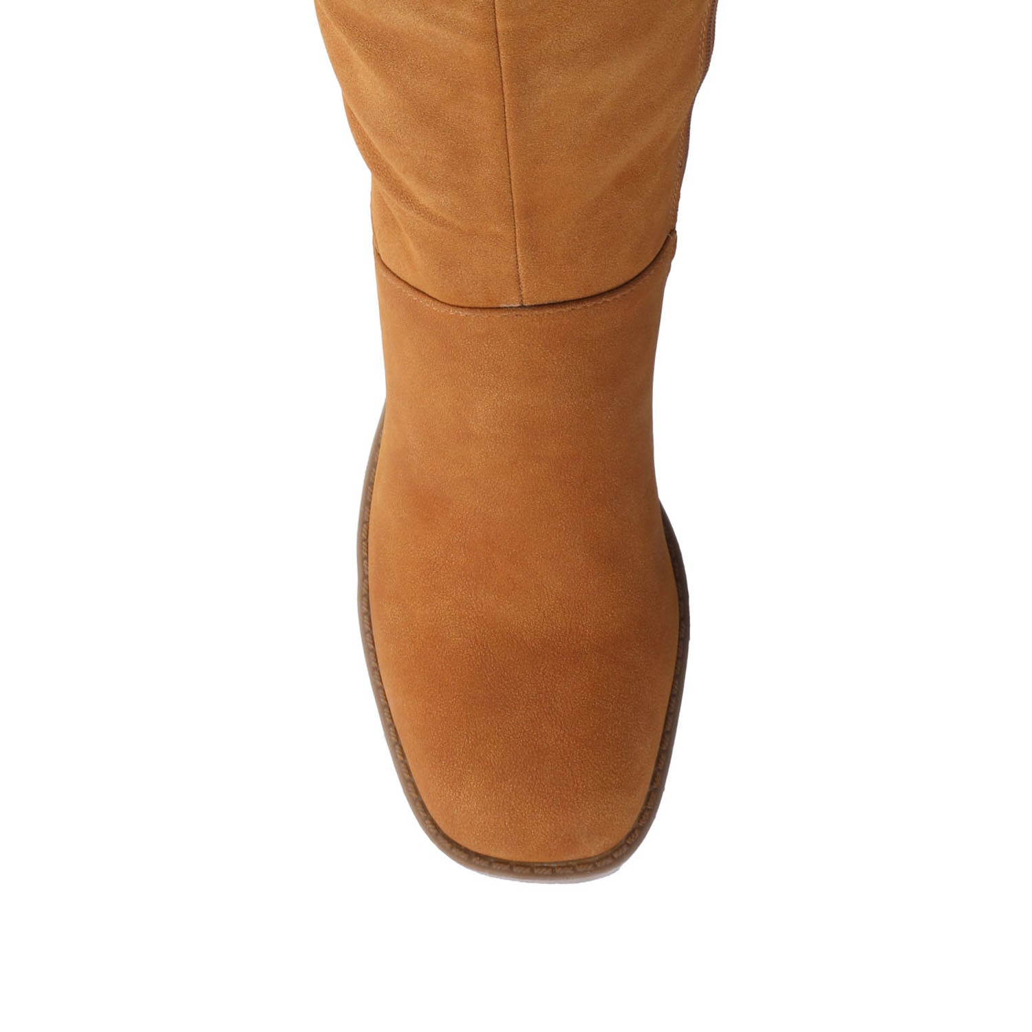 LETICE KNEE HIGH BOOTS IN WIDE CALF - Cognac