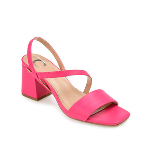 LIRRYC STRAPPY HEELS IN VEGAN LEATHER - Magenta