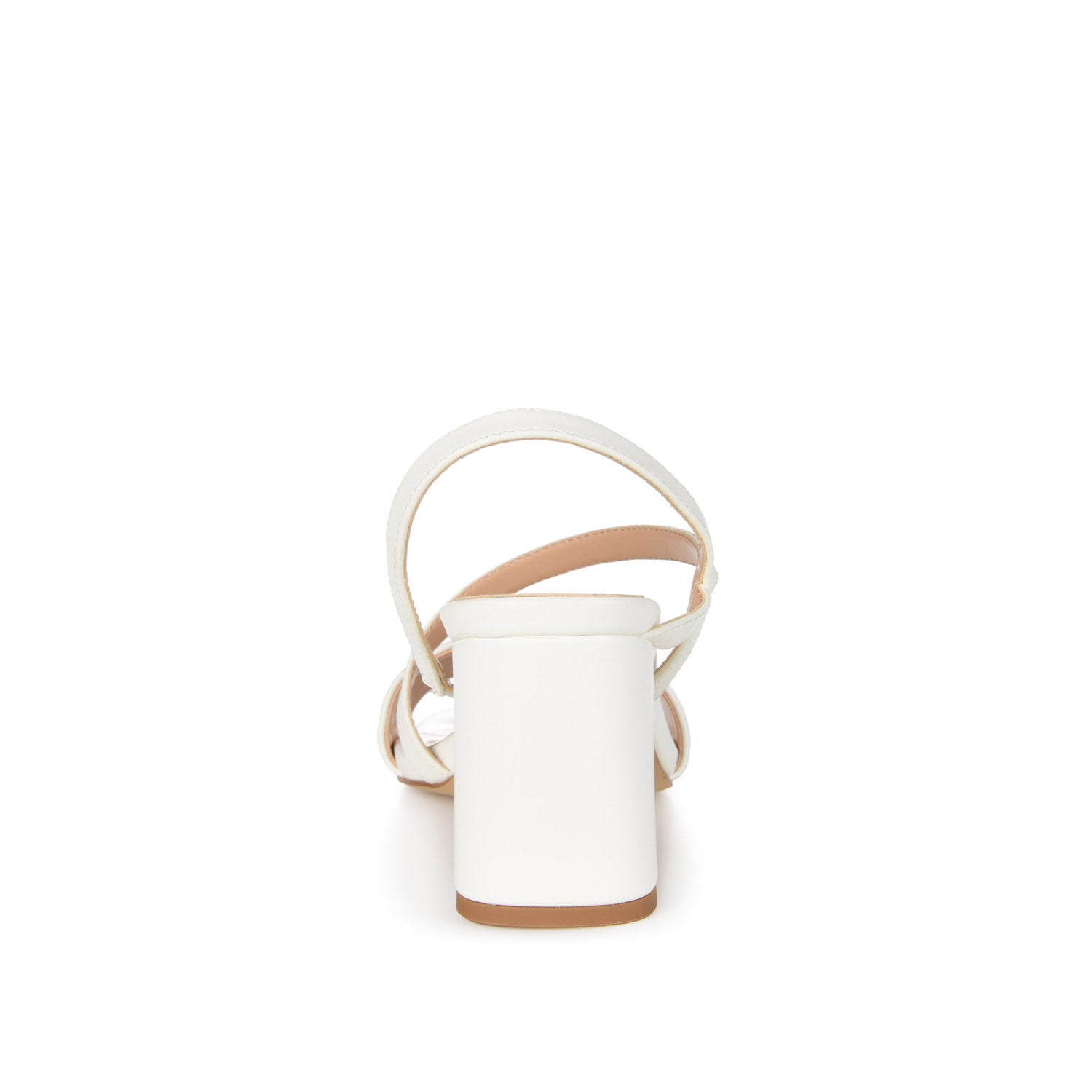 LIRRYC STRAPPY HEELS IN VEGAN LEATHER - White