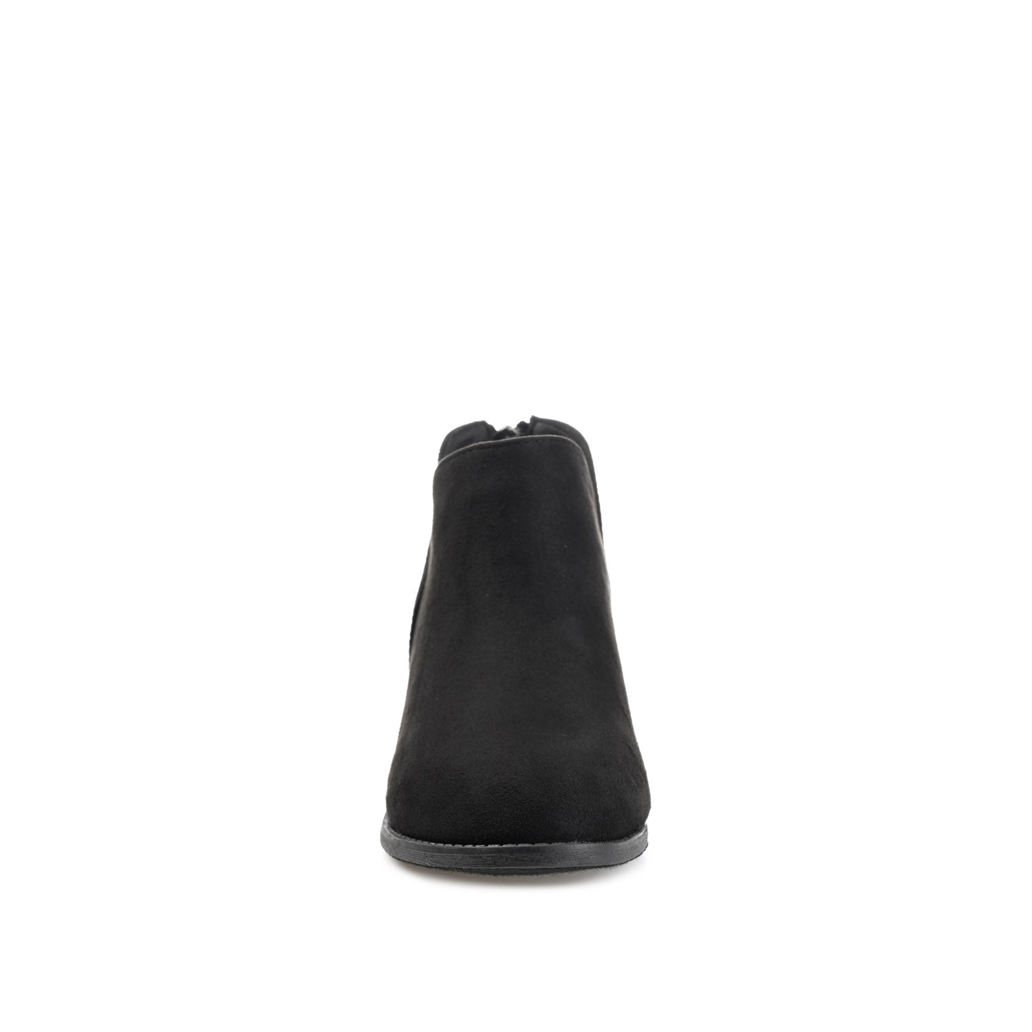 LIVVY ZIP-UP BOOTIES IN FAUX SUEDE
