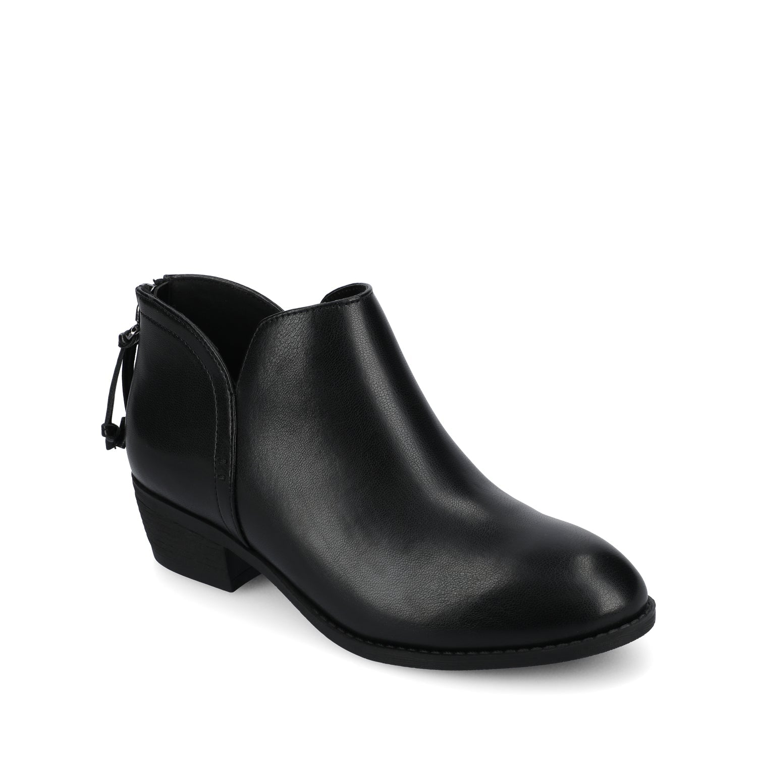 LIVVY ZIP-UP BOOTIES - Black PU