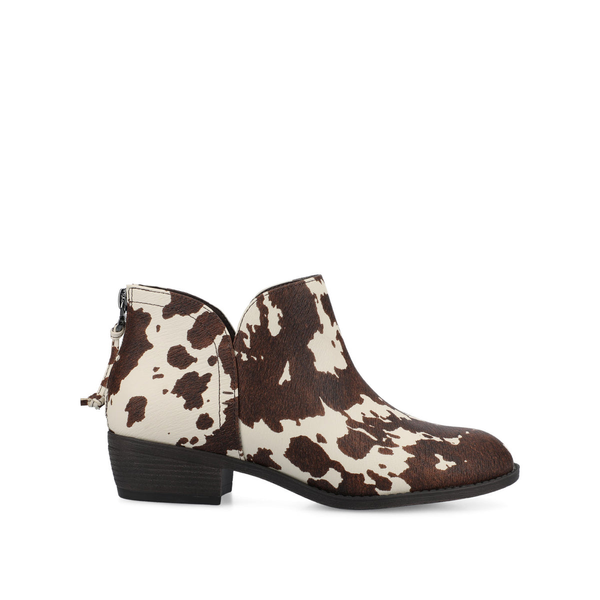 LIVVY ZIP-UP BOOTIES - Cow