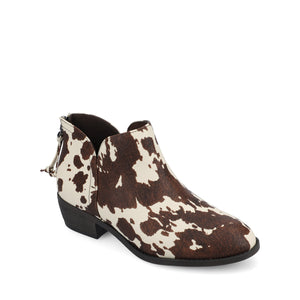 LIVVY ZIP-UP BOOTIES - Cow