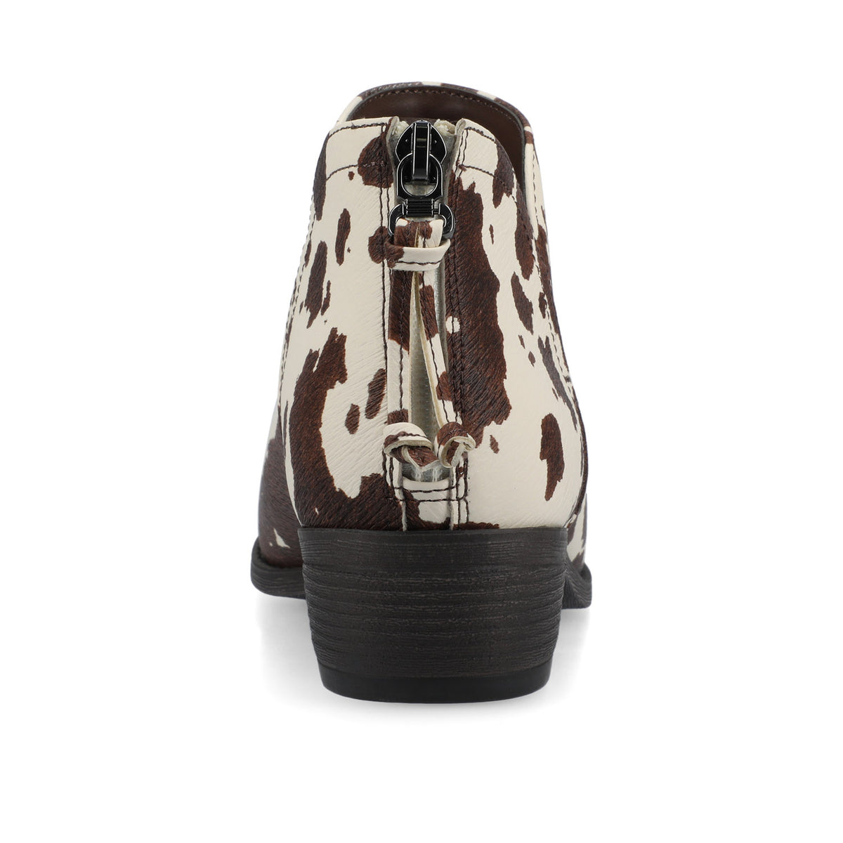 LIVVY ZIP-UP BOOTIES - Cow