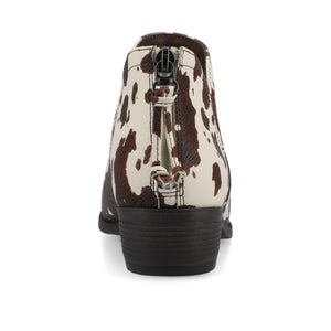 LIVVY ZIP-UP BOOTIES - Cow