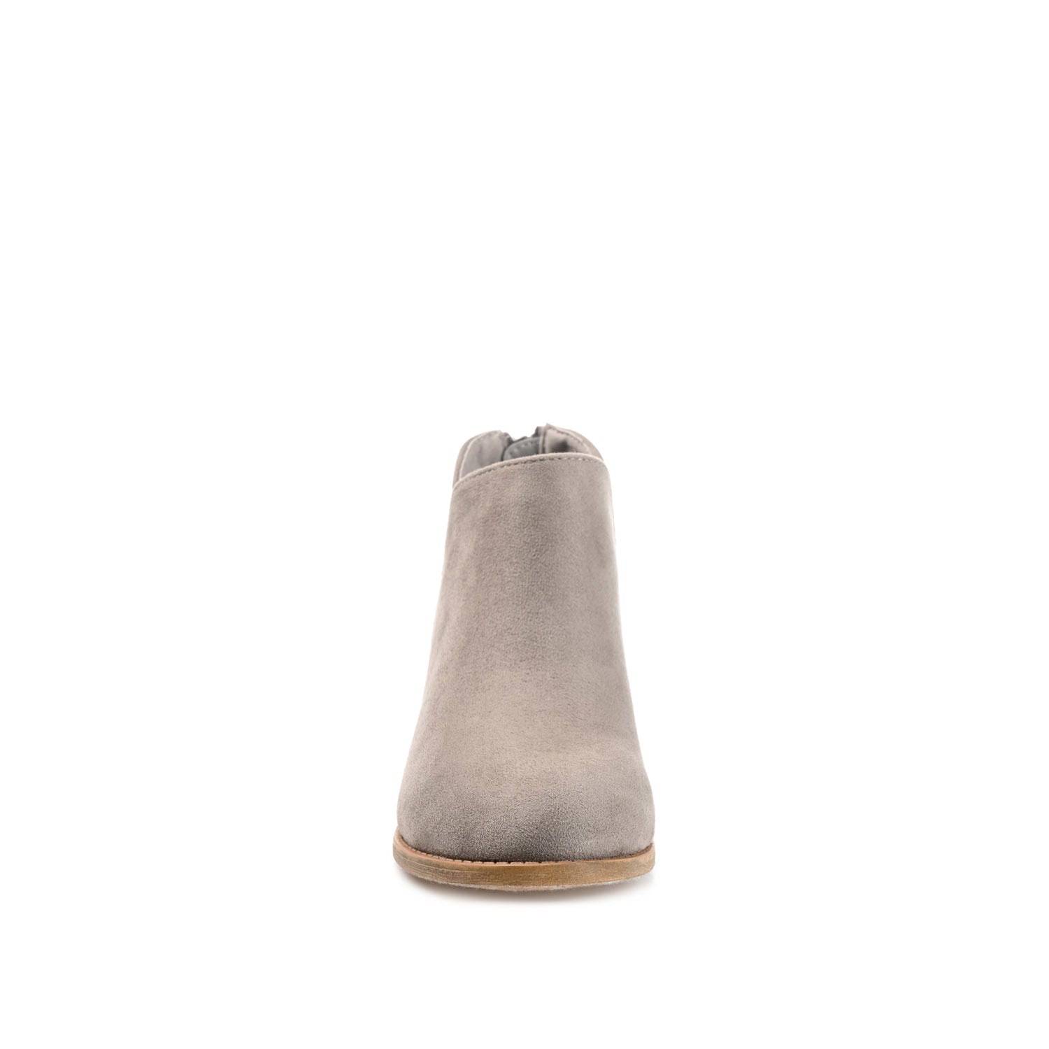 LIVVY ZIP-UP BOOTIES IN FAUX SUEDE