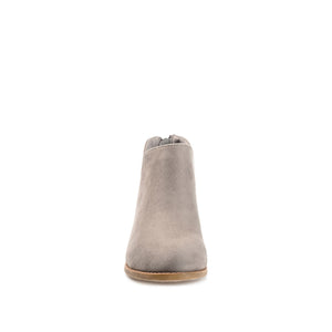 LIVVY ZIP-UP BOOTIES IN FAUX SUEDE