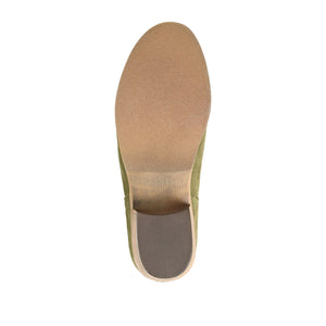 LIVVY ZIP-UP BOOTIES IN FAUX SUEDE - Olive