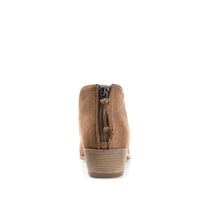LIVVY ZIP-UP BOOTIES IN FAUX SUEDE