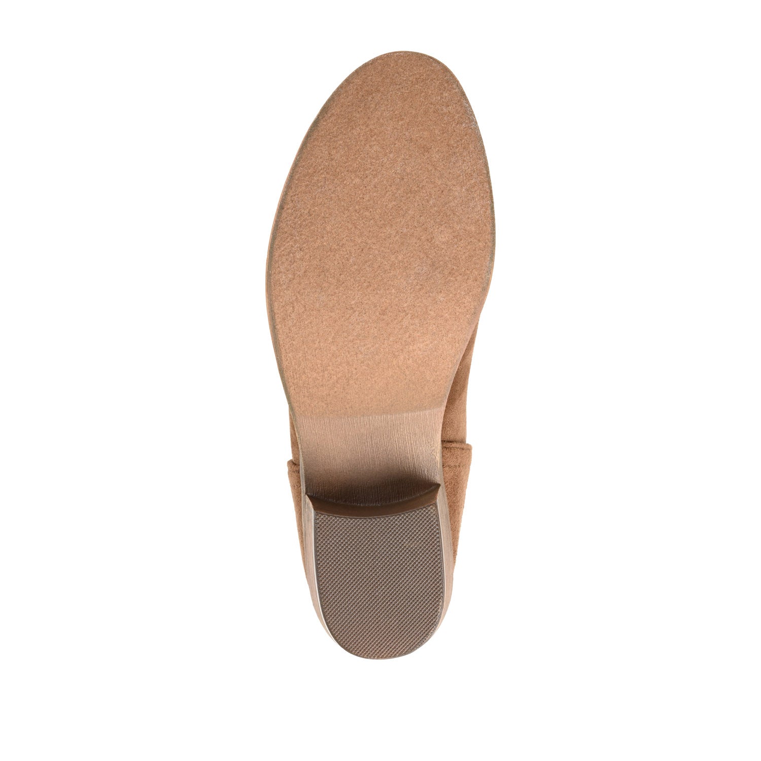 LIVVY FAUX SUEDE ZIP-UP BOOTIES IN WIDE - Taupe