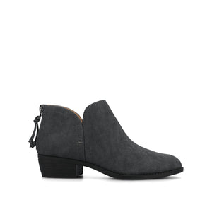 LIVVY ZIP-UP BOOTIES IN WIDE - Dark Denim