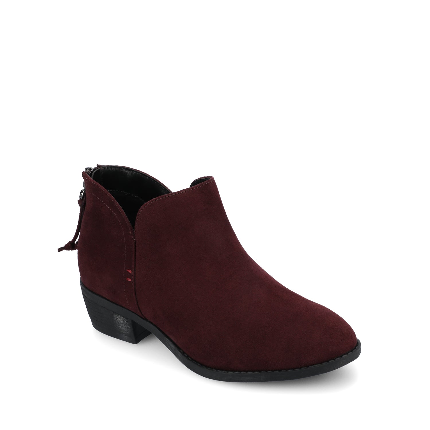 LIVVY ZIP-UP BOOTIES IN WIDE - Oxblood