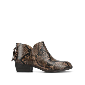 LIVVY ZIP-UP BOOTIES IN WIDE - Brown Snake