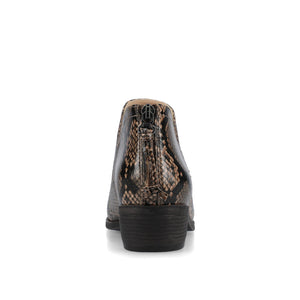 LIVVY ZIP-UP BOOTIES IN WIDE - Brown Snake