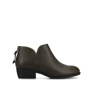 LIVVY ZIP-UP BOOTIES IN WIDE - Vintage Olive