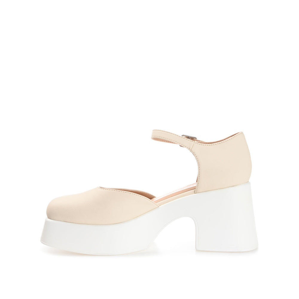 LIZAA PLATFORM D'ORSAY IN FAUX LEATHER