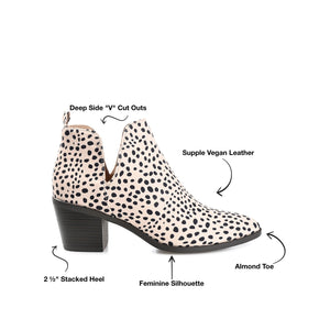 LOLA BLOCK HEELED BOOTIES IN WIDE - Animal
