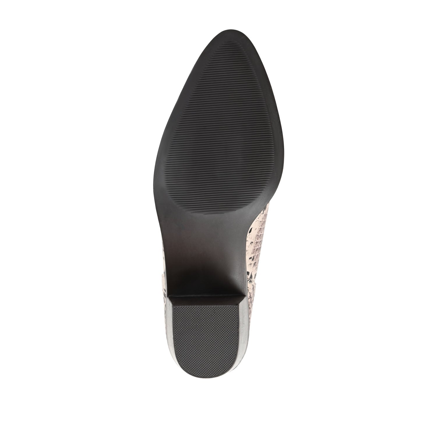 LOLA BLOCK HEELED BOOTIES IN VEGAN LEATHER - Snake