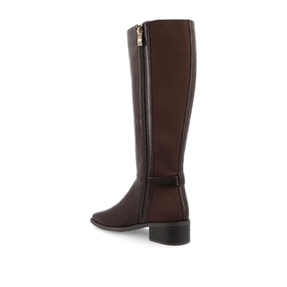 LONDYN KNEE HIGH BOOTS IN FAUX LEATHER