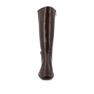 LONDYN KNEE HIGH BOOTS IN FAUX LEATHER