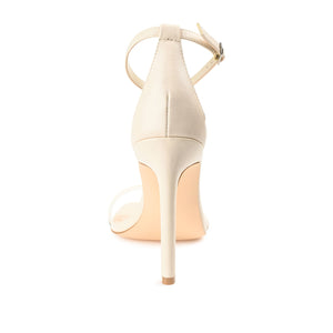 LORELEI STRAPPY HEELS IN VEGAN LEATHER - Off White