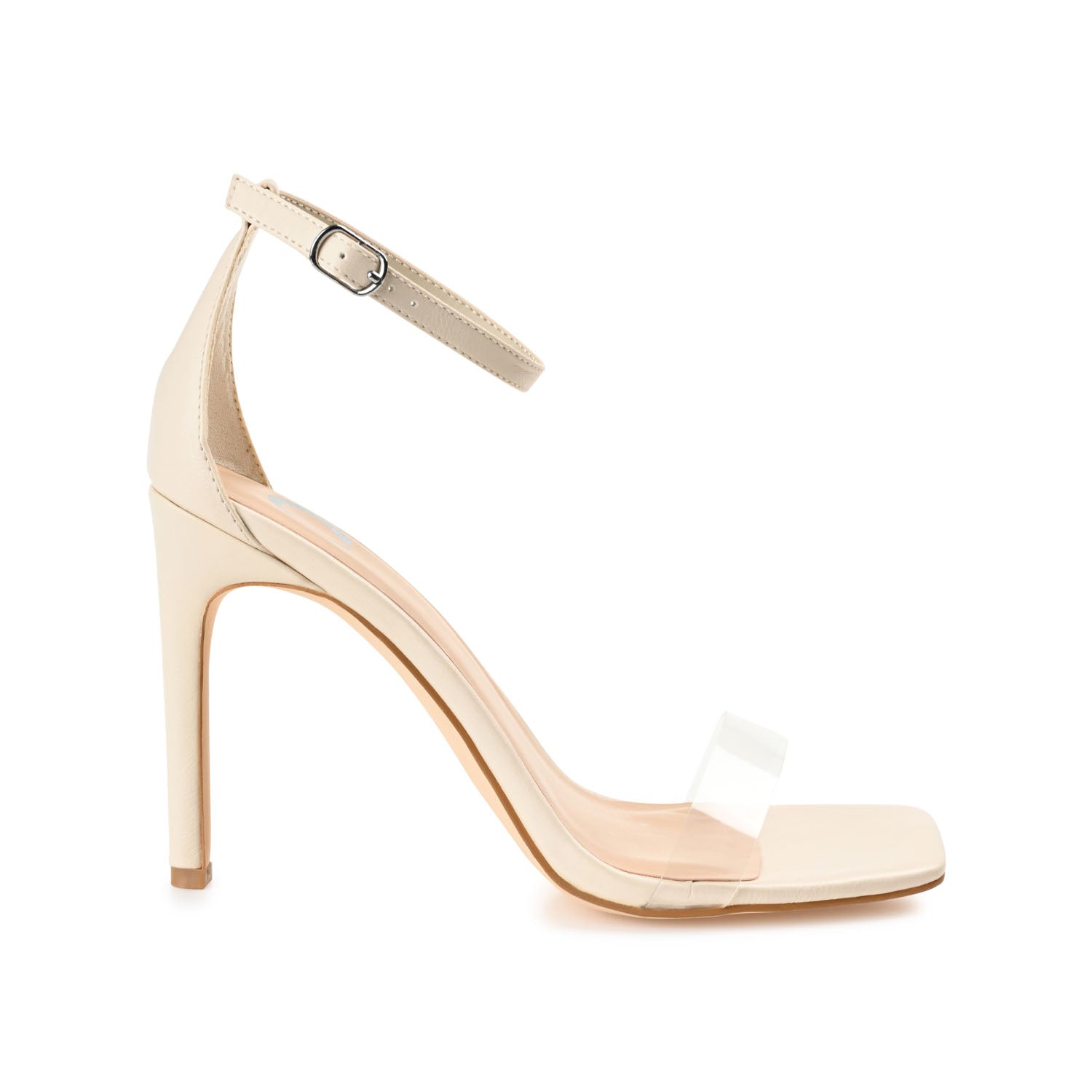 LORELEI STRAPPY HEELS IN FAUX LEATHER