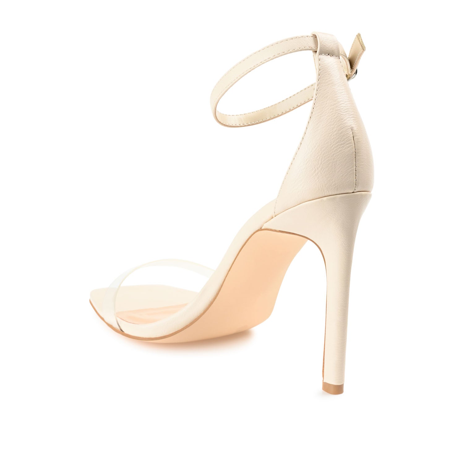 LORELEI STRAPPY HEELS IN VEGAN LEATHER - Off White