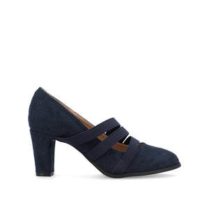 LOREN MARY JANE PUMP HEELS IN WIDE - Navy Nubuck