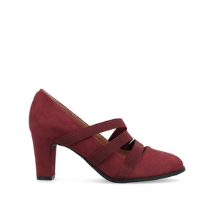 LOREN MARY JANE PUMP HEELS IN WIDE - Wine
