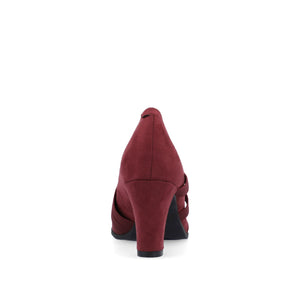 LOREN MARY JANE PUMP HEELS IN WIDE - Wine