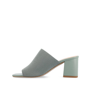 LORENNA MULE BLOCK HEELS IN WIDE - Green