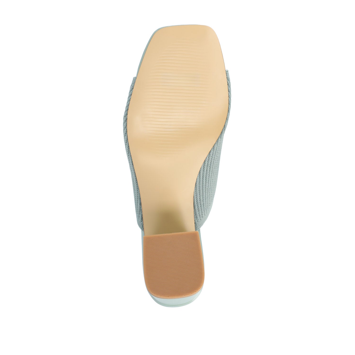 (取寄) ジュルネ コレクション レディース  Journee Collection women Lorenna Beige LORENNA MULE BLOCK HEELS IN KNIT FABRIC - Green