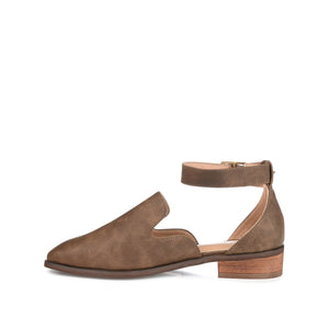 LORETA LOAFER FLATS IN VEGAN LEATHER - Brown