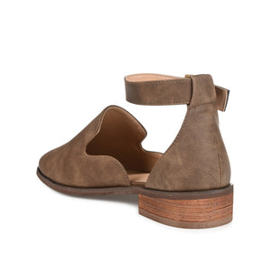 LORETA LOAFER FLATS IN VEGAN LEATHER - Brown