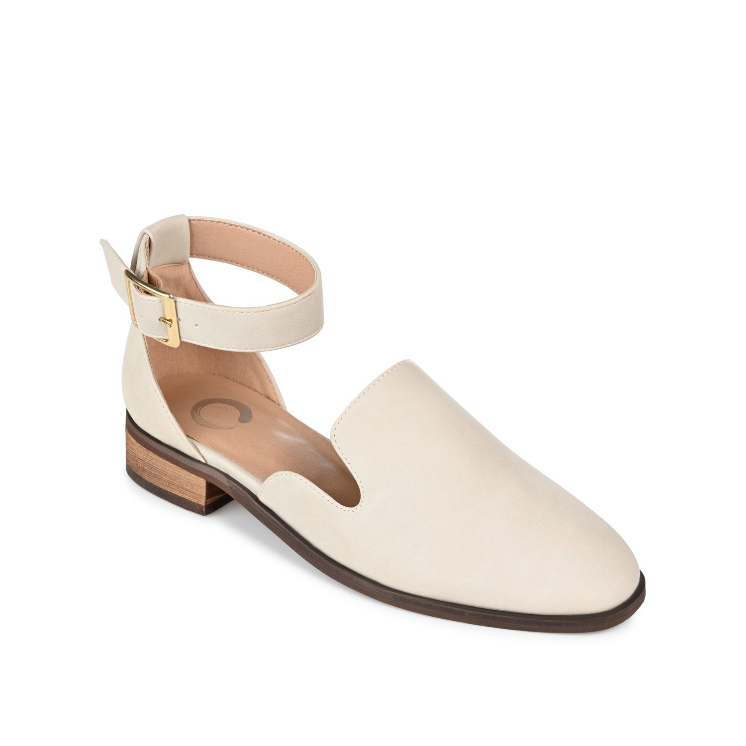 LORETA LOAFER FLATS IN VEGAN LEATHER - Ivory