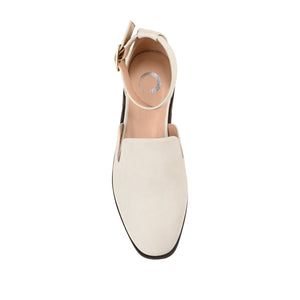LORETA LOAFER FLATS IN VEGAN LEATHER - Ivory