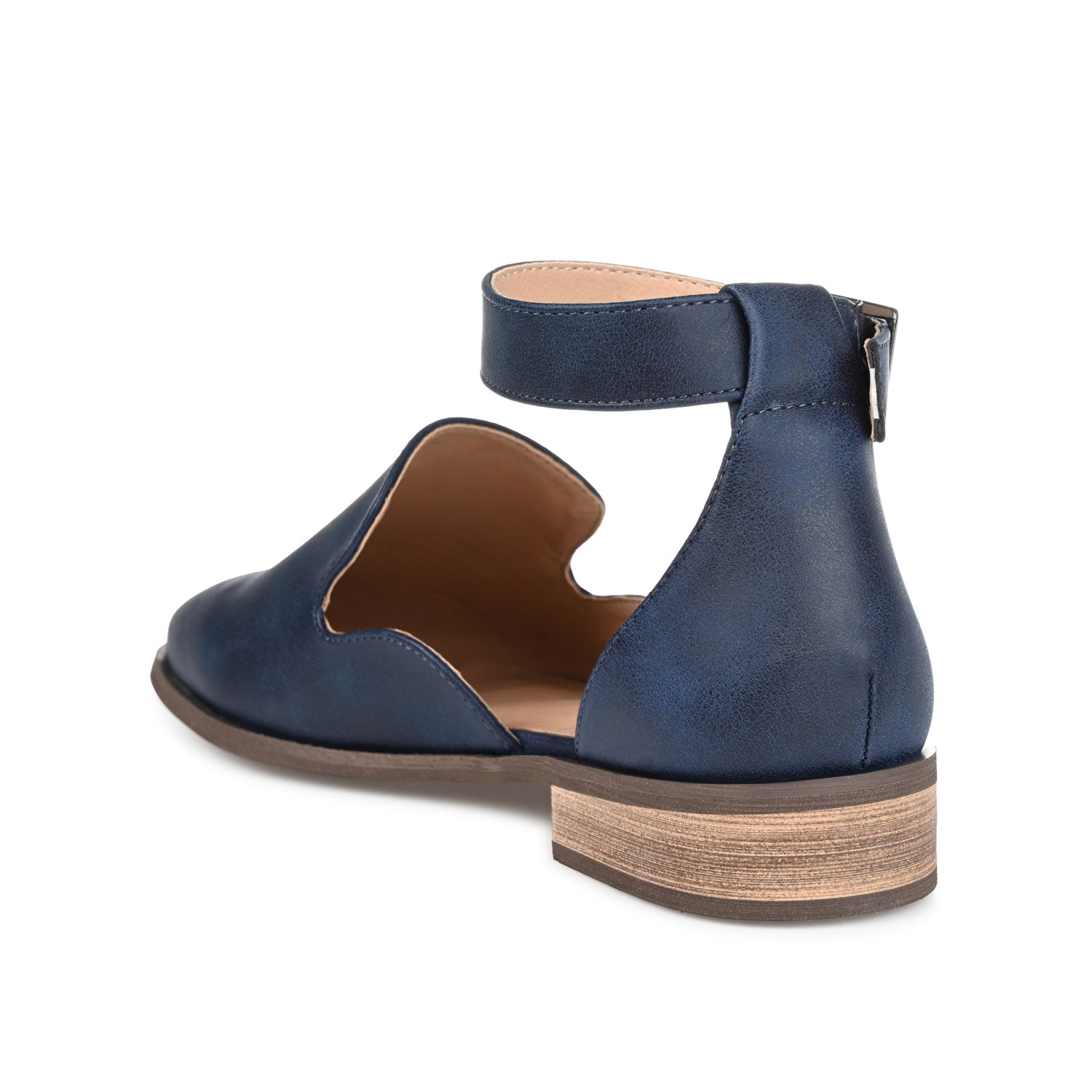 LORETA LOAFER FLATS IN VEGAN LEATHER - Navy Nubuck