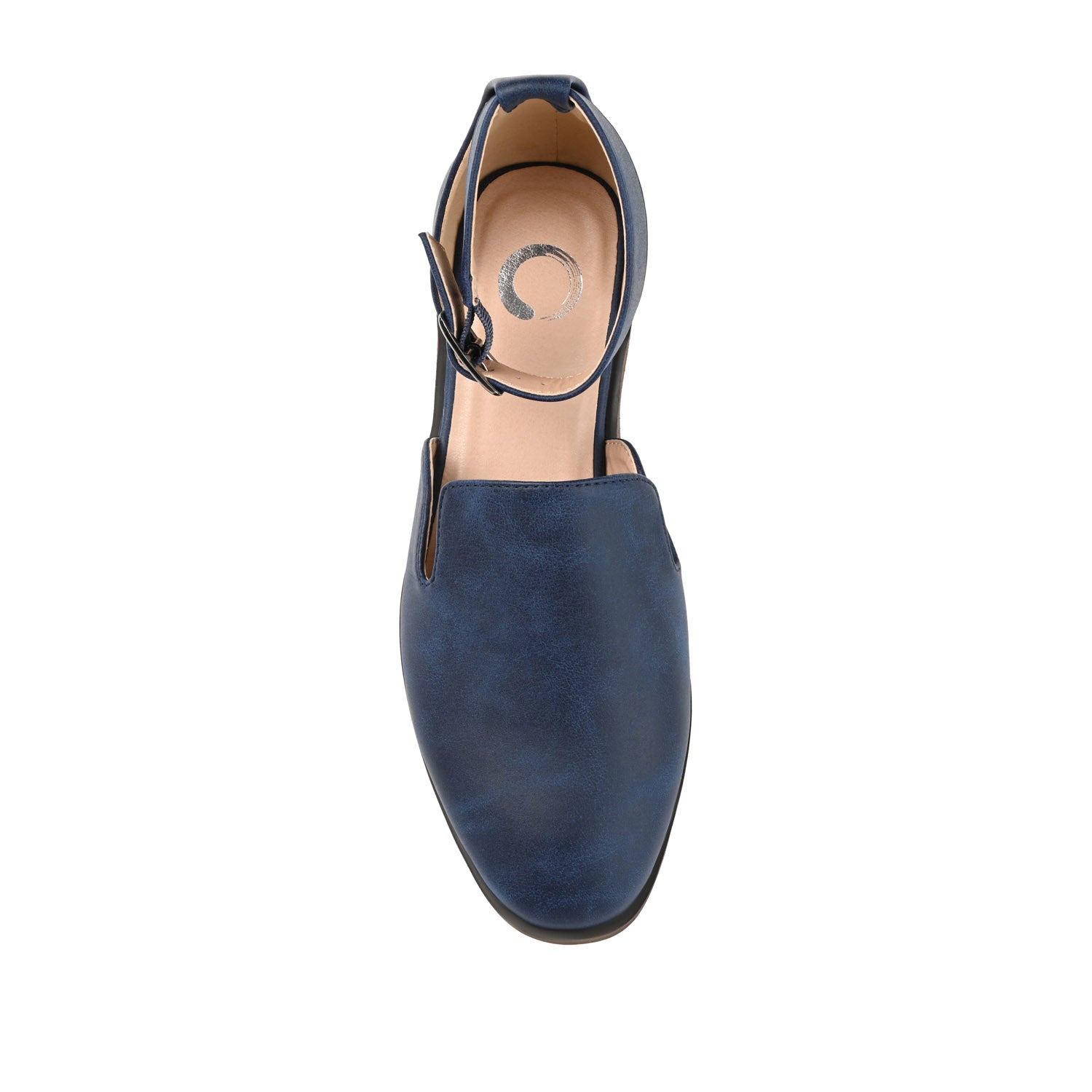 LORETA LOAFER FLATS IN VEGAN LEATHER - Navy Nubuck