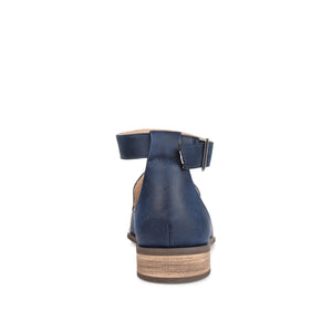 LORETA LOAFER FLATS IN VEGAN LEATHER - Navy Nubuck